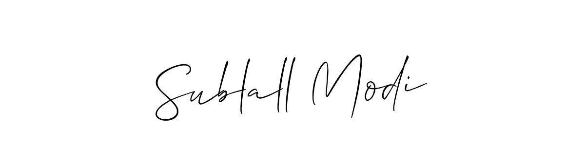 Make a short Sublall Modi signature style. Manage your documents anywhere anytime using Allison_Script. Create and add eSignatures, submit forms, share and send files easily. Sublall Modi signature style 2 images and pictures png