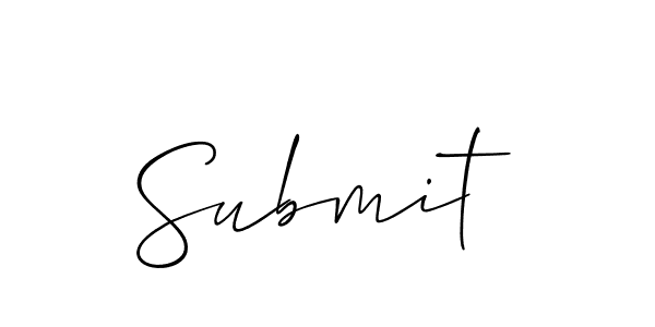 Use a signature maker to create a handwritten signature online. With this signature software, you can design (Allison_Script) your own signature for name Submit. Submit signature style 2 images and pictures png