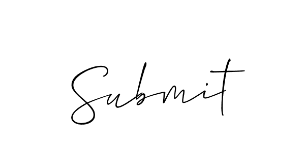 How to make Submit signature? Allison_Script is a professional autograph style. Create handwritten signature for Submit name. Submit signature style 2 images and pictures png