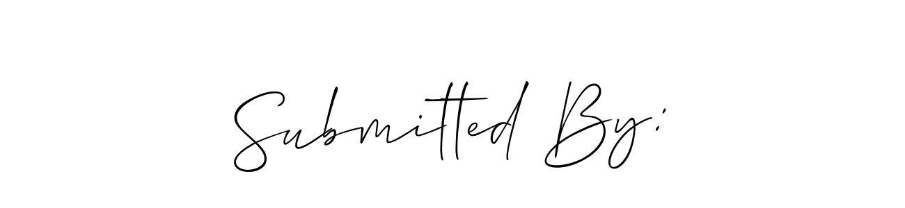 Create a beautiful signature design for name Submitted By:. With this signature (Allison_Script) fonts, you can make a handwritten signature for free. Submitted By: signature style 2 images and pictures png