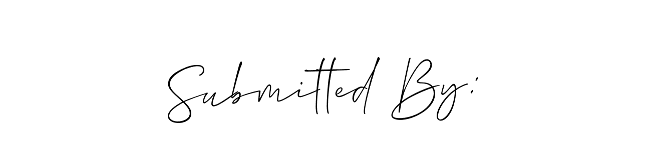 Allison_Script is a professional signature style that is perfect for those who want to add a touch of class to their signature. It is also a great choice for those who want to make their signature more unique. Get Submitted By: name to fancy signature for free. Submitted By: signature style 2 images and pictures png