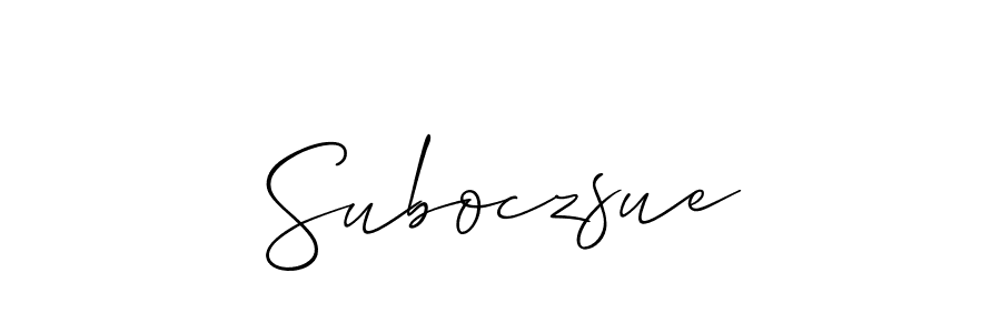 Make a beautiful signature design for name Suboczsue. Use this online signature maker to create a handwritten signature for free. Suboczsue signature style 2 images and pictures png
