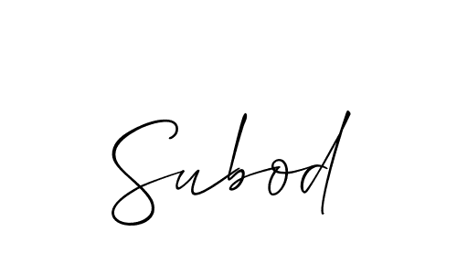 How to make Subod name signature. Use Allison_Script style for creating short signs online. This is the latest handwritten sign. Subod signature style 2 images and pictures png