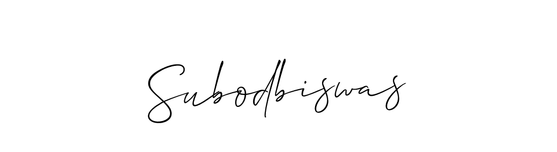 It looks lik you need a new signature style for name Subodbiswas. Design unique handwritten (Allison_Script) signature with our free signature maker in just a few clicks. Subodbiswas signature style 2 images and pictures png