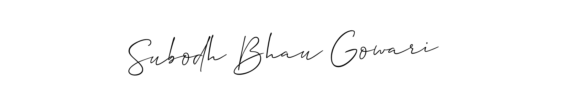 Here are the top 10 professional signature styles for the name Subodh Bhau Gowari. These are the best autograph styles you can use for your name. Subodh Bhau Gowari signature style 2 images and pictures png