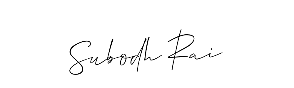 The best way (Allison_Script) to make a short signature is to pick only two or three words in your name. The name Subodh Rai include a total of six letters. For converting this name. Subodh Rai signature style 2 images and pictures png