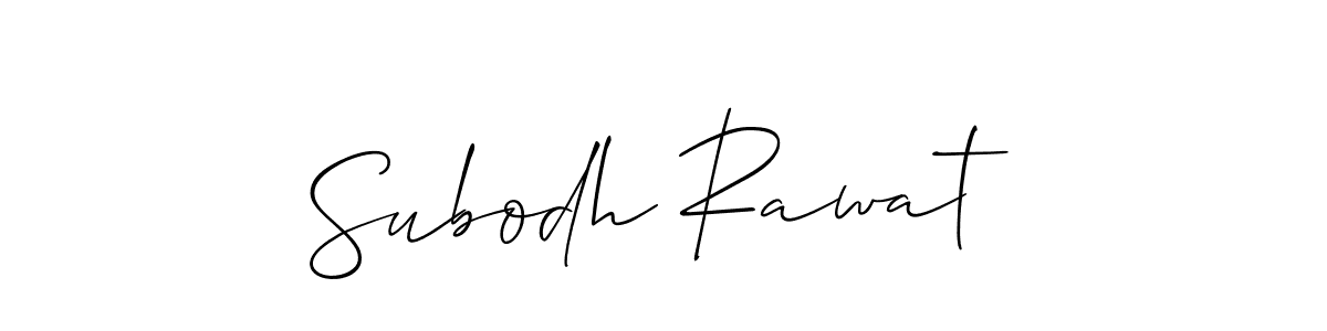 It looks lik you need a new signature style for name Subodh Rawat. Design unique handwritten (Allison_Script) signature with our free signature maker in just a few clicks. Subodh Rawat signature style 2 images and pictures png