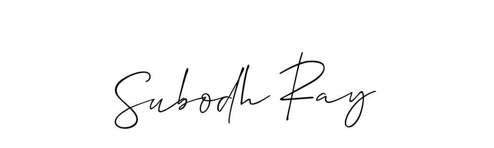 It looks lik you need a new signature style for name Subodh Ray. Design unique handwritten (Allison_Script) signature with our free signature maker in just a few clicks. Subodh Ray signature style 2 images and pictures png