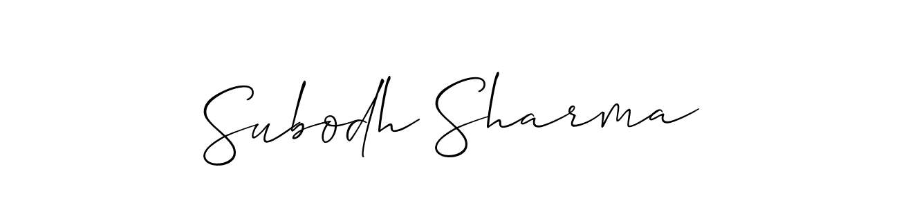 This is the best signature style for the Subodh Sharma name. Also you like these signature font (Allison_Script). Mix name signature. Subodh Sharma signature style 2 images and pictures png
