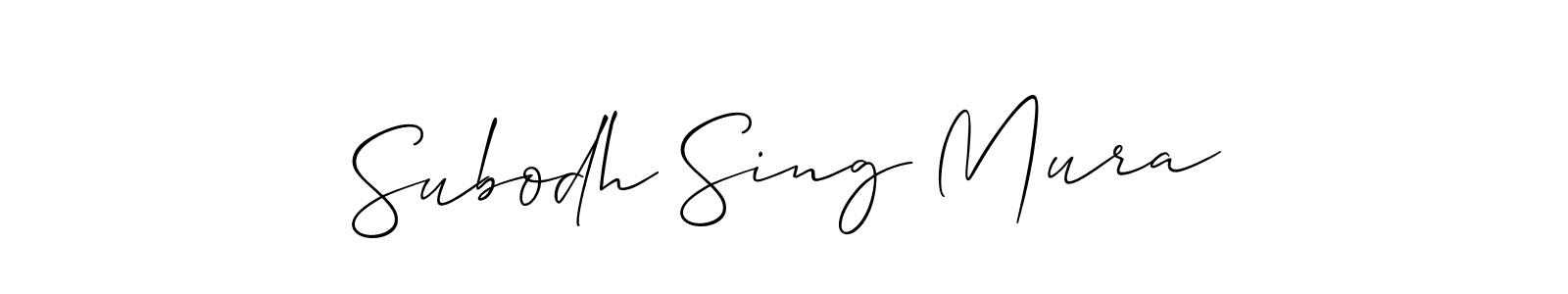 Make a beautiful signature design for name Subodh Sing Mura. Use this online signature maker to create a handwritten signature for free. Subodh Sing Mura signature style 2 images and pictures png