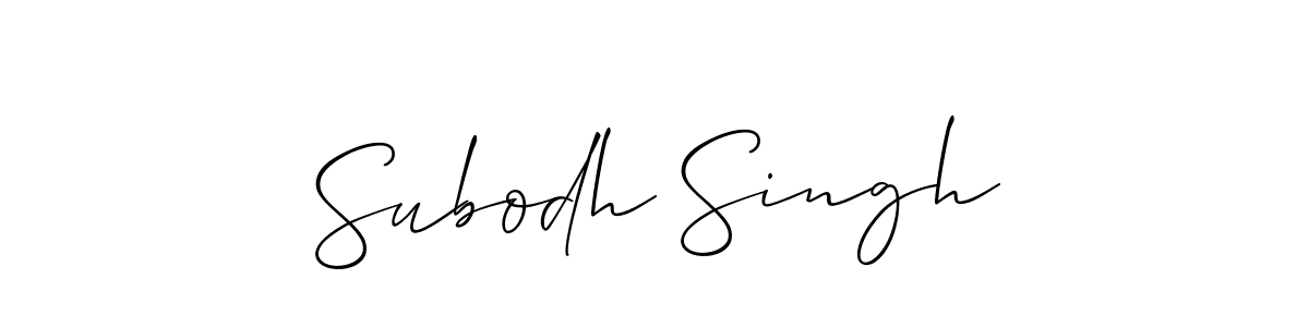 This is the best signature style for the Subodh Singh name. Also you like these signature font (Allison_Script). Mix name signature. Subodh Singh signature style 2 images and pictures png