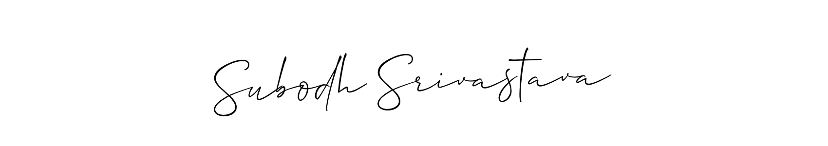 Subodh Srivastava stylish signature style. Best Handwritten Sign (Allison_Script) for my name. Handwritten Signature Collection Ideas for my name Subodh Srivastava. Subodh Srivastava signature style 2 images and pictures png