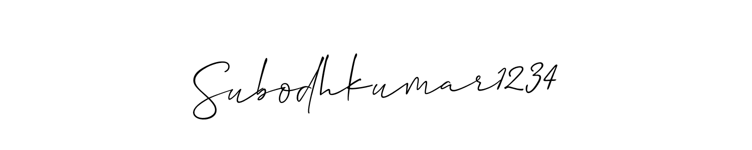 How to Draw Subodhkumar1234 signature style? Allison_Script is a latest design signature styles for name Subodhkumar1234. Subodhkumar1234 signature style 2 images and pictures png