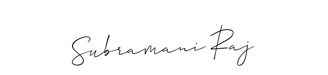 This is the best signature style for the Subramani Raj name. Also you like these signature font (Allison_Script). Mix name signature. Subramani Raj signature style 2 images and pictures png