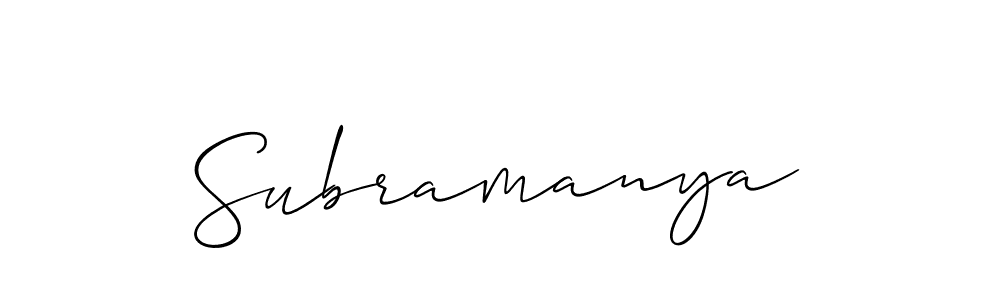 Make a beautiful signature design for name Subramanya. Use this online signature maker to create a handwritten signature for free. Subramanya signature style 2 images and pictures png