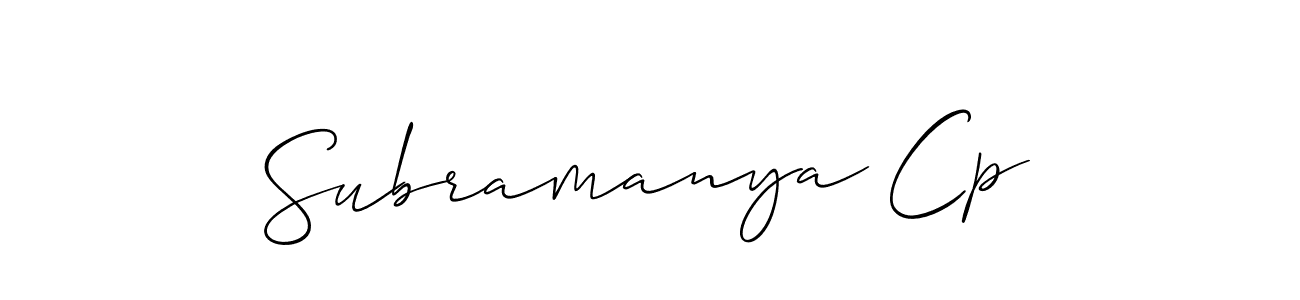 You can use this online signature creator to create a handwritten signature for the name Subramanya Cp. This is the best online autograph maker. Subramanya Cp signature style 2 images and pictures png