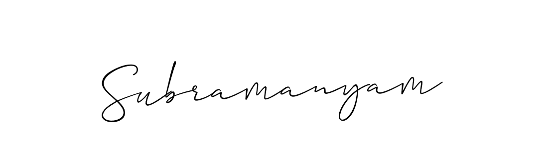 Subramanyam stylish signature style. Best Handwritten Sign (Allison_Script) for my name. Handwritten Signature Collection Ideas for my name Subramanyam. Subramanyam signature style 2 images and pictures png