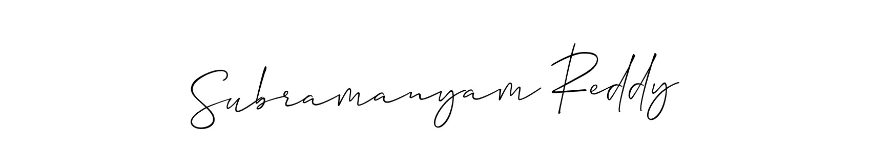 if you are searching for the best signature style for your name Subramanyam Reddy. so please give up your signature search. here we have designed multiple signature styles  using Allison_Script. Subramanyam Reddy signature style 2 images and pictures png