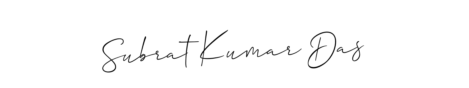 How to make Subrat Kumar Das signature? Allison_Script is a professional autograph style. Create handwritten signature for Subrat Kumar Das name. Subrat Kumar Das signature style 2 images and pictures png