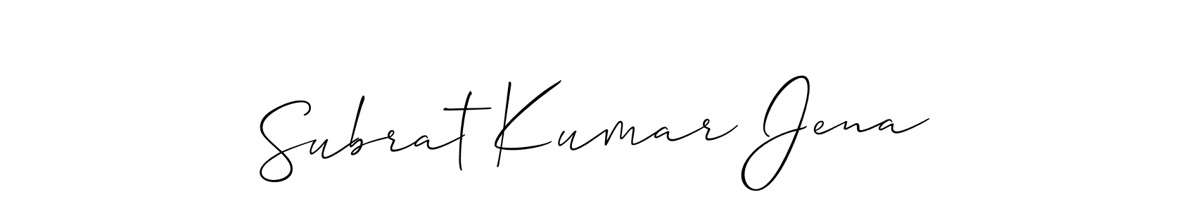 See photos of Subrat Kumar Jena official signature by Spectra . Check more albums & portfolios. Read reviews & check more about Allison_Script font. Subrat Kumar Jena signature style 2 images and pictures png