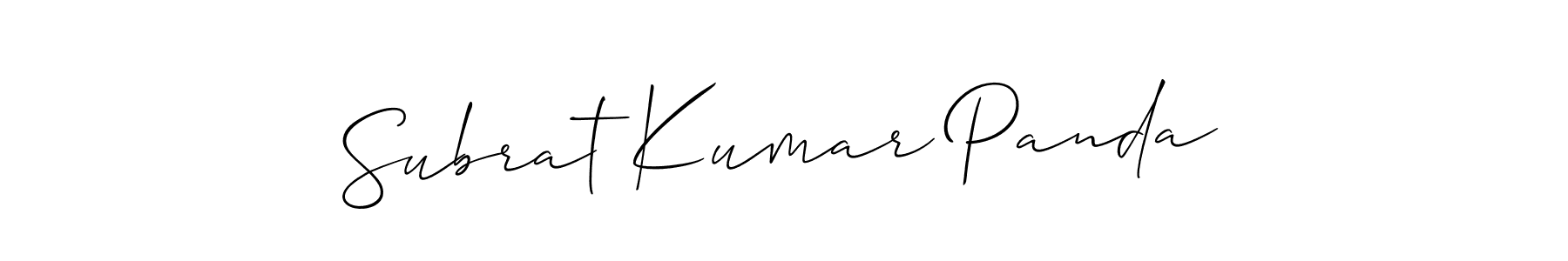 Use a signature maker to create a handwritten signature online. With this signature software, you can design (Allison_Script) your own signature for name Subrat Kumar Panda. Subrat Kumar Panda signature style 2 images and pictures png