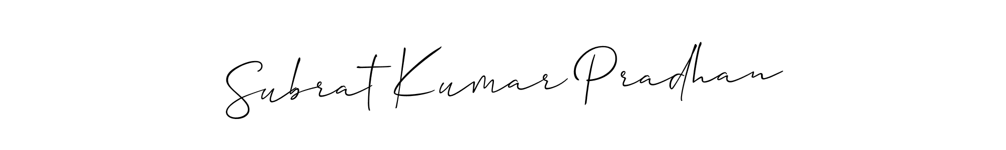 You can use this online signature creator to create a handwritten signature for the name Subrat Kumar Pradhan. This is the best online autograph maker. Subrat Kumar Pradhan signature style 2 images and pictures png
