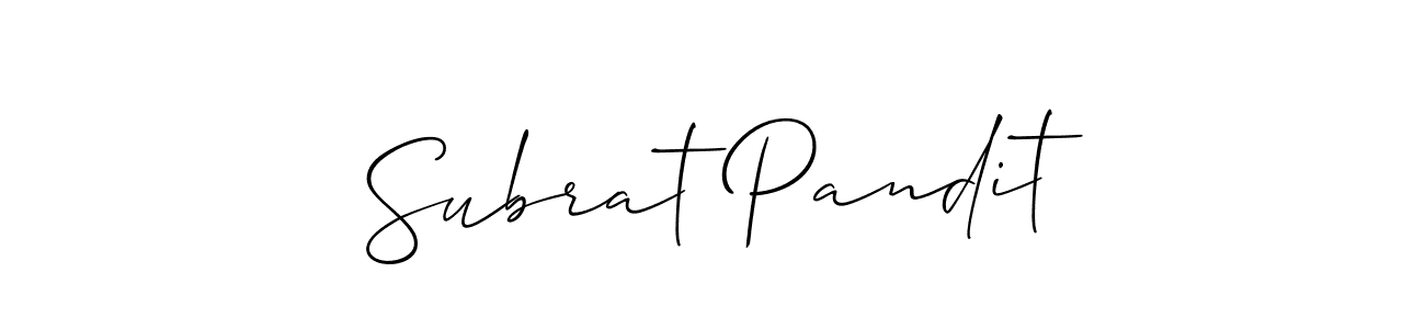 Make a short Subrat Pandit signature style. Manage your documents anywhere anytime using Allison_Script. Create and add eSignatures, submit forms, share and send files easily. Subrat Pandit signature style 2 images and pictures png