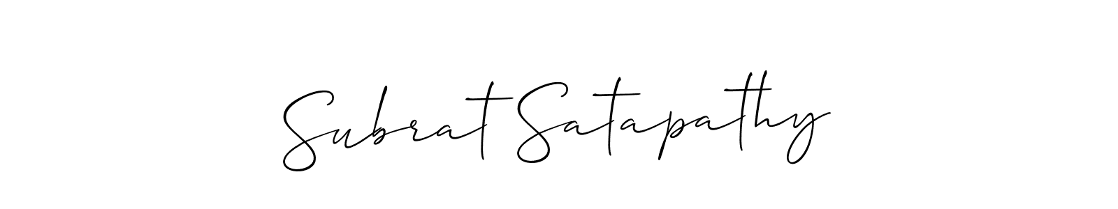 You can use this online signature creator to create a handwritten signature for the name Subrat Satapathy. This is the best online autograph maker. Subrat Satapathy signature style 2 images and pictures png