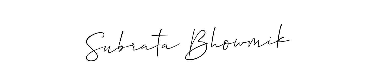 It looks lik you need a new signature style for name Subrata Bhowmik. Design unique handwritten (Allison_Script) signature with our free signature maker in just a few clicks. Subrata Bhowmik signature style 2 images and pictures png