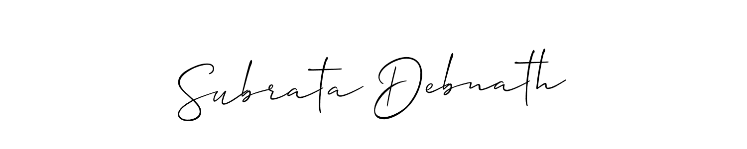 Subrata Debnath stylish signature style. Best Handwritten Sign (Allison_Script) for my name. Handwritten Signature Collection Ideas for my name Subrata Debnath. Subrata Debnath signature style 2 images and pictures png