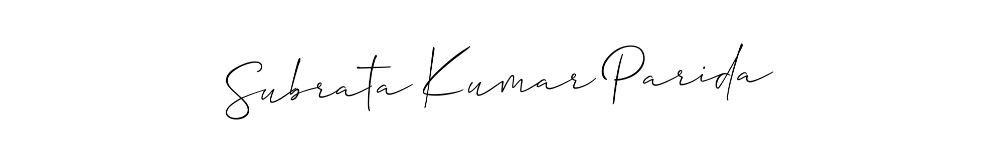 How to make Subrata Kumar Parida signature? Allison_Script is a professional autograph style. Create handwritten signature for Subrata Kumar Parida name. Subrata Kumar Parida signature style 2 images and pictures png