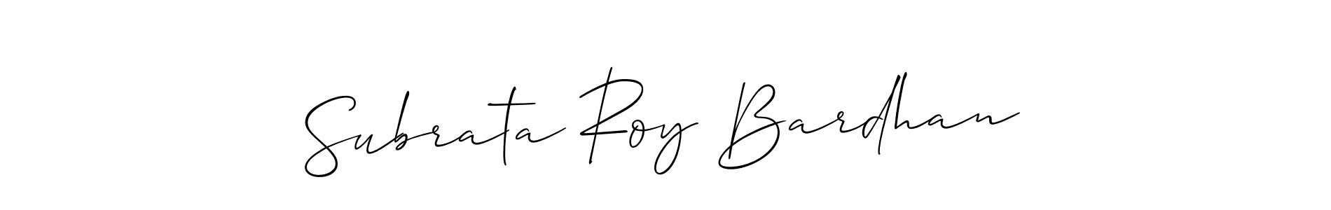 Design your own signature with our free online signature maker. With this signature software, you can create a handwritten (Allison_Script) signature for name Subrata Roy Bardhan. Subrata Roy Bardhan signature style 2 images and pictures png