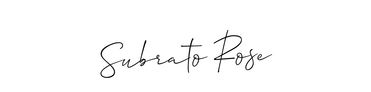 Here are the top 10 professional signature styles for the name Subrato Rose. These are the best autograph styles you can use for your name. Subrato Rose signature style 2 images and pictures png