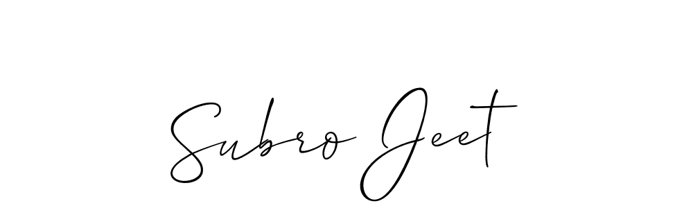 Make a beautiful signature design for name Subro Jeet. Use this online signature maker to create a handwritten signature for free. Subro Jeet signature style 2 images and pictures png