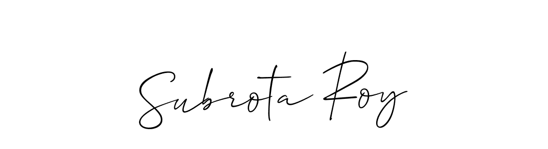 Best and Professional Signature Style for Subrota Roy. Allison_Script Best Signature Style Collection. Subrota Roy signature style 2 images and pictures png