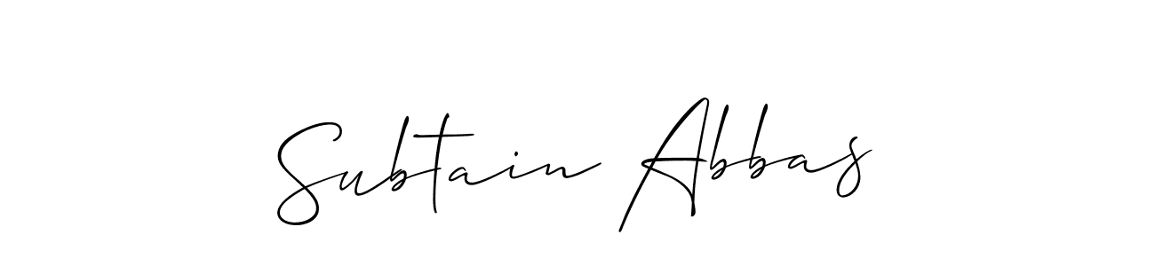 You can use this online signature creator to create a handwritten signature for the name Subtain Abbas. This is the best online autograph maker. Subtain Abbas signature style 2 images and pictures png