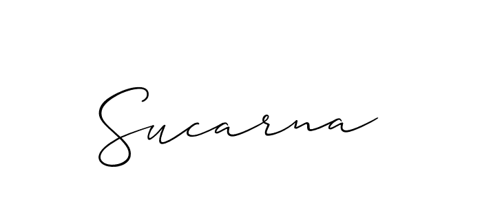 Also we have Sucarna name is the best signature style. Create professional handwritten signature collection using Allison_Script autograph style. Sucarna signature style 2 images and pictures png