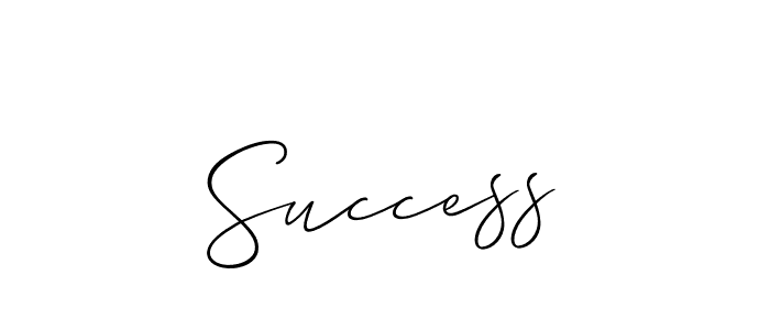 How to make Success signature? Allison_Script is a professional autograph style. Create handwritten signature for Success name. Success signature style 2 images and pictures png