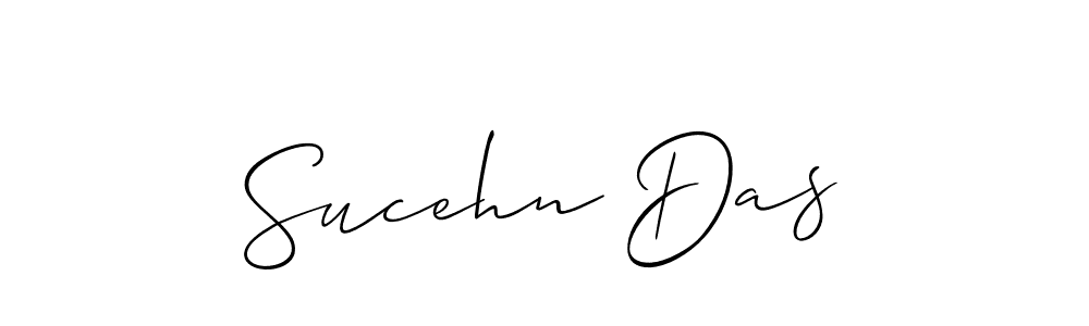 Also we have Sucehn Das name is the best signature style. Create professional handwritten signature collection using Allison_Script autograph style. Sucehn Das signature style 2 images and pictures png