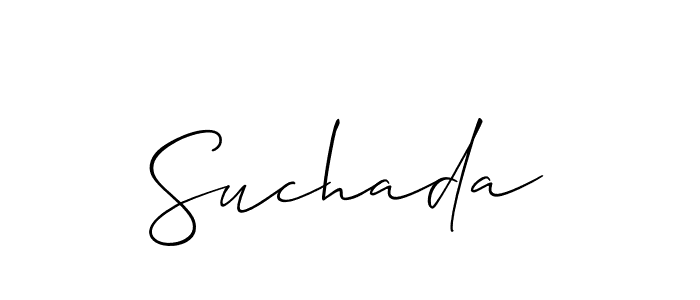 How to make Suchada name signature. Use Allison_Script style for creating short signs online. This is the latest handwritten sign. Suchada signature style 2 images and pictures png