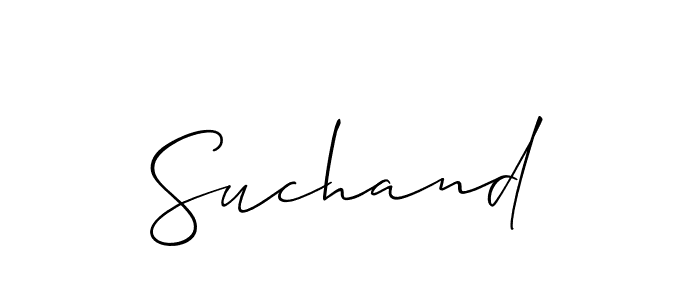 Create a beautiful signature design for name Suchand. With this signature (Allison_Script) fonts, you can make a handwritten signature for free. Suchand signature style 2 images and pictures png