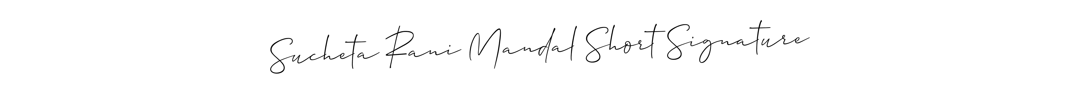 Allison_Script is a professional signature style that is perfect for those who want to add a touch of class to their signature. It is also a great choice for those who want to make their signature more unique. Get Sucheta Rani Mandal Short Signature name to fancy signature for free. Sucheta Rani Mandal Short Signature signature style 2 images and pictures png