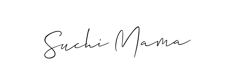 Best and Professional Signature Style for Suchi Mama. Allison_Script Best Signature Style Collection. Suchi Mama signature style 2 images and pictures png