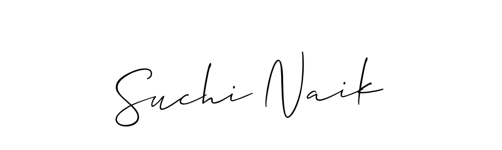 Also we have Suchi Naik name is the best signature style. Create professional handwritten signature collection using Allison_Script autograph style. Suchi Naik signature style 2 images and pictures png
