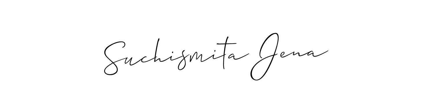 How to Draw Suchismita Jena signature style? Allison_Script is a latest design signature styles for name Suchismita Jena. Suchismita Jena signature style 2 images and pictures png