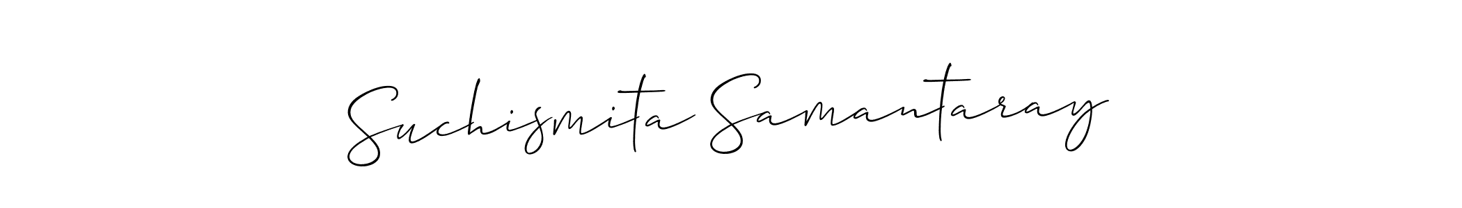 Create a beautiful signature design for name Suchismita Samantaray. With this signature (Allison_Script) fonts, you can make a handwritten signature for free. Suchismita Samantaray signature style 2 images and pictures png