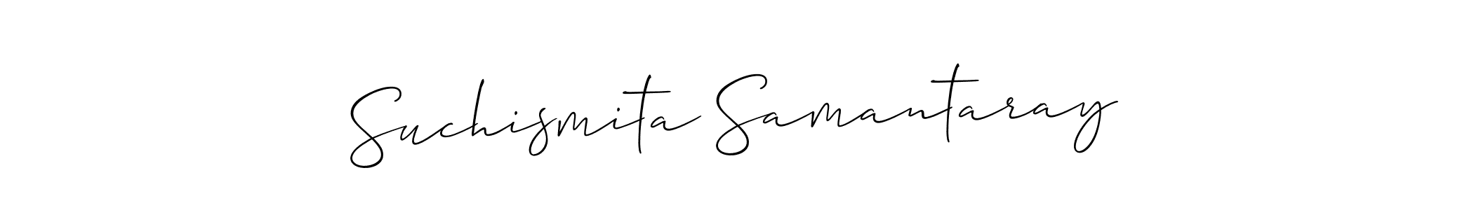 Make a beautiful signature design for name Suchismita Samantaray. With this signature (Allison_Script) style, you can create a handwritten signature for free. Suchismita Samantaray signature style 2 images and pictures png