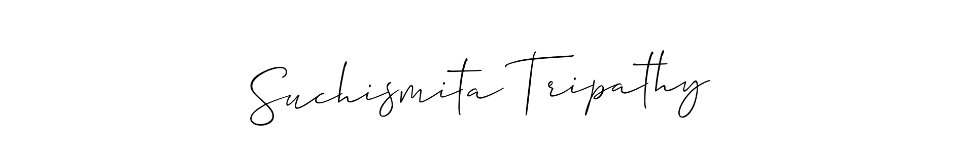 Make a beautiful signature design for name Suchismita Tripathy. With this signature (Allison_Script) style, you can create a handwritten signature for free. Suchismita Tripathy signature style 2 images and pictures png