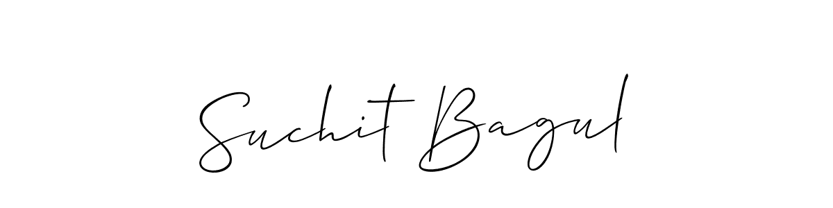 How to make Suchit Bagul signature? Allison_Script is a professional autograph style. Create handwritten signature for Suchit Bagul name. Suchit Bagul signature style 2 images and pictures png