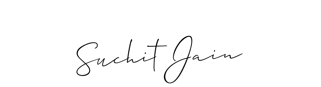 How to Draw Suchit Jain signature style? Allison_Script is a latest design signature styles for name Suchit Jain. Suchit Jain signature style 2 images and pictures png